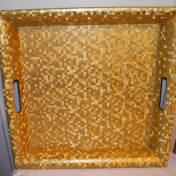 Serving Tray Gold - Picture 1 of 3